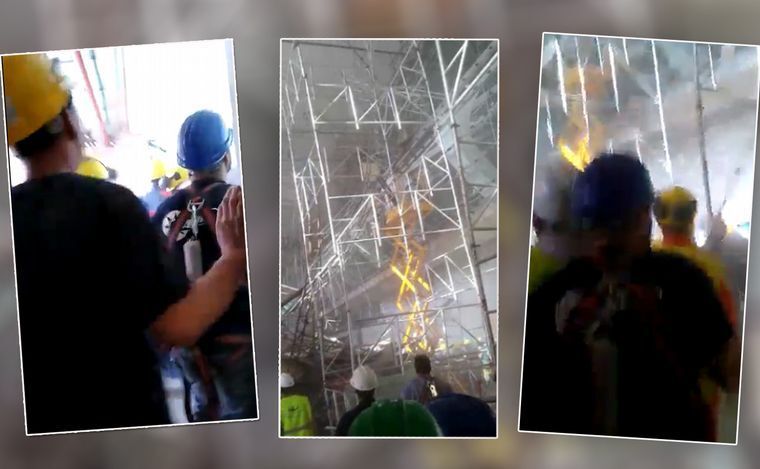 Imagen de Video: as&iacute; fue el desmoronamiento fatal en el aeropuerto