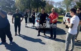 Murina junto al jefe del Comando Marcelo Aranda