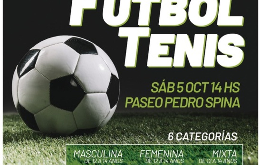 Imagen de Torneo de F&uacute;tbol - Tenis en el Paseo Pedro Spina