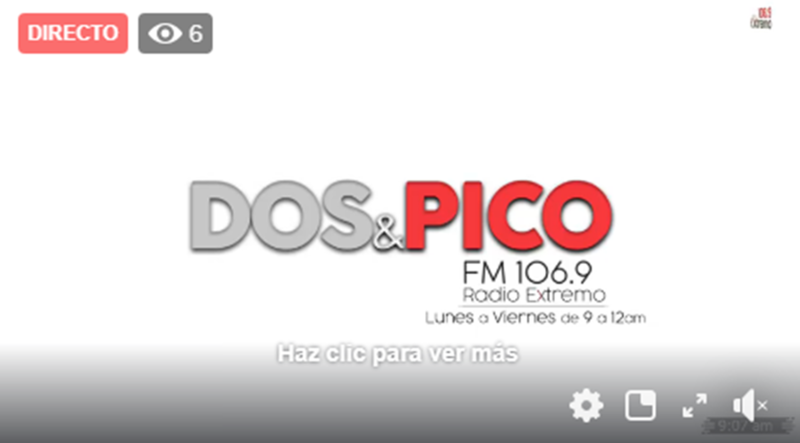 Imagen de Emisi&oacute;n EN VIVO de Dos & Pico, Radio Extremo 106.9