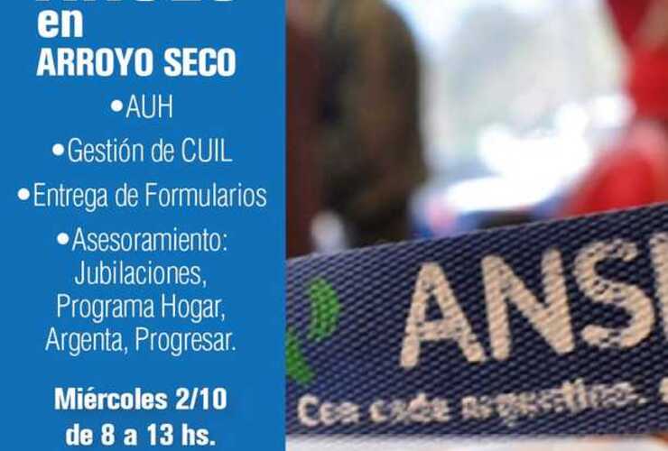 Imagen de Operativo de ANSES en Arroyo Seco