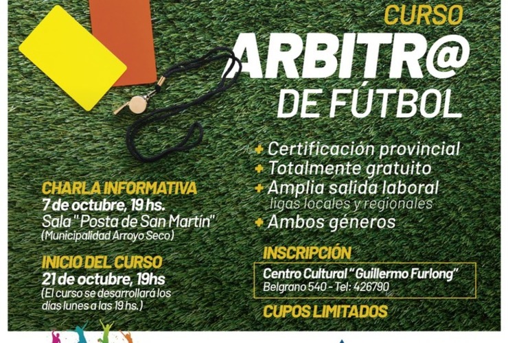 Imagen de Curso gratuito de iniciación en el arbitraje para hombres y mujeres