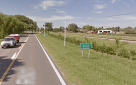 El hecho ocurri&oacute; en Monje, 55 kil&oacute;metros al norte de Rosario. (Google Street View)