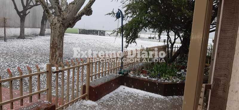 Imagen de En video: As&iacute; cay&oacute; granizo en Fighiera