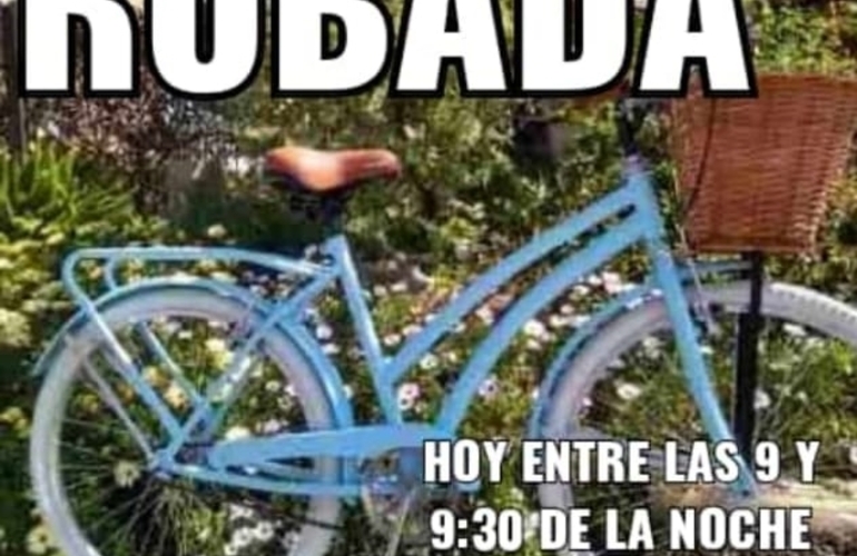 Imagen de Atención, robaron esta bicicleta