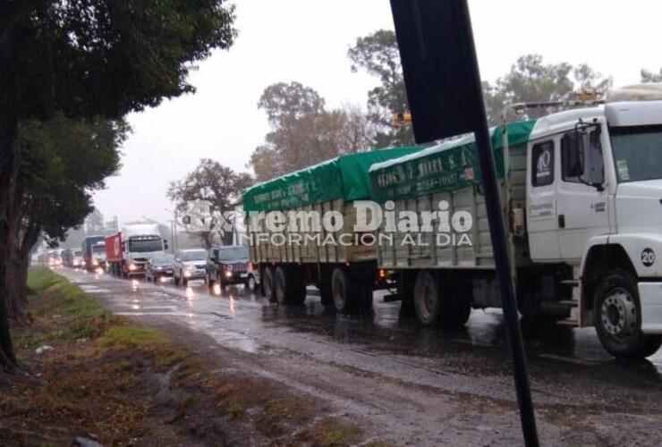 Imagen de Media hora de espera para vehículos que transitaban Ruta 21