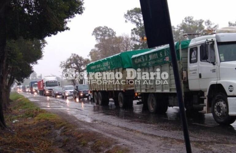 Imagen de Media hora de espera para vehículos que transitaban Ruta 21