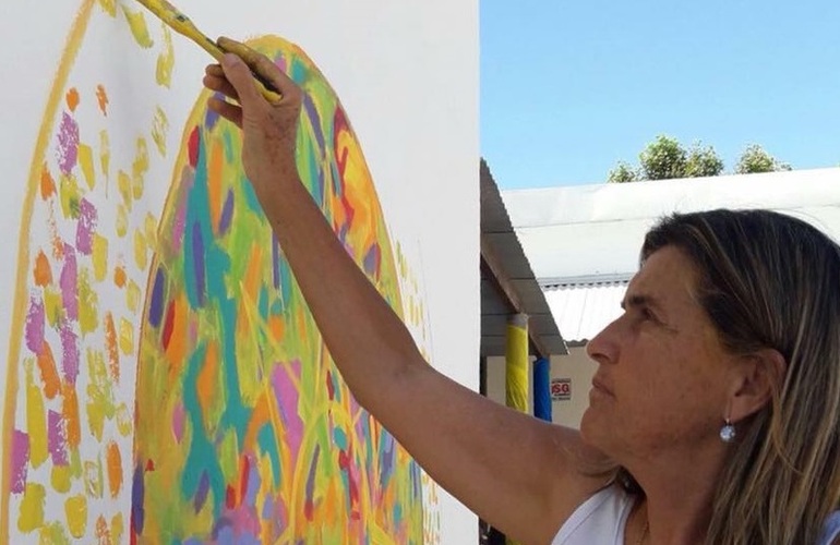 Imagen de El Taller ReencontrArte recibe la visita de Agó Páez Vilaró