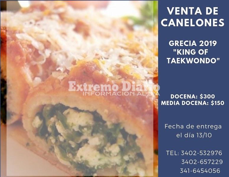 Imagen de La delegaci&oacute;n �Picante�, organiz&oacute; una venta de Canelones para recaudar dinero y viajar a competir a Grecia