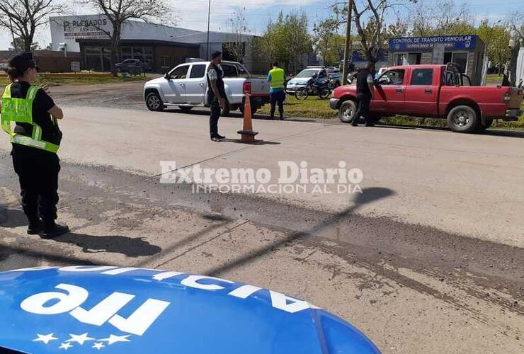 El procedimiento policial tuvo lugar durante un operativo de control de tránsito.