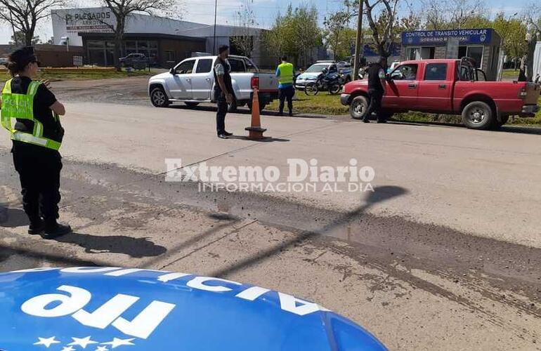 El procedimiento policial tuvo lugar durante un operativo de control de tránsito.