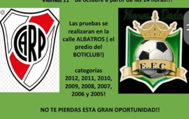 Imagen de �Manos Dadas� trae a River Plate a una prueba de jugadores en Arroyo Seco