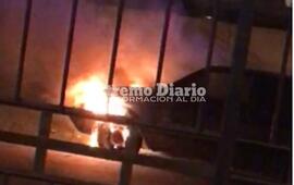 Imagen de Zona norte: Incendio de un autom&oacute;vil
