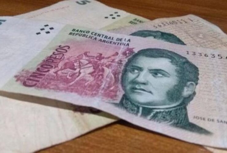 Imagen de Cuándo sale de circulación el billete de cinco pesos