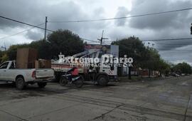 El jueves la empresa coloc&oacute; el cartel en J. Celman al 1300