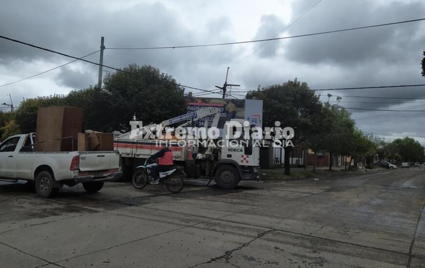 El jueves la empresa coloc&oacute; el cartel en J. Celman al 1300