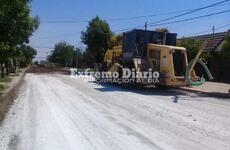 Imagen de 24 cuadras más de asfalto. Avanza el pavimento en calle Juárez Celman