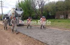 Imagen archivo: La pavimentación de calle Santa Fe ya cumplió su primer tramo.