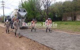 Imagen archivo: La pavimentaci&oacute;n de calle Santa Fe ya cumpli&oacute; su primer tramo.