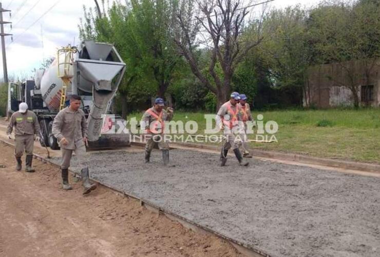 Imagen archivo: La pavimentación de calle Santa Fe ya cumplió su primer tramo.