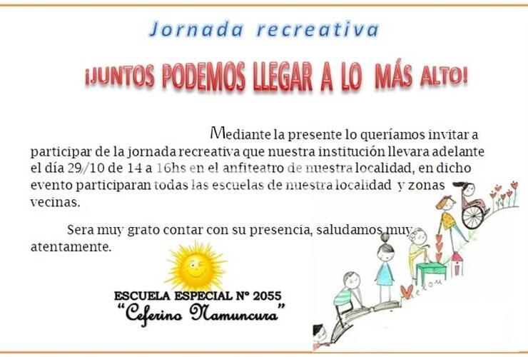 Imagen de Jornada recreativa, organiza la Escuela Especial