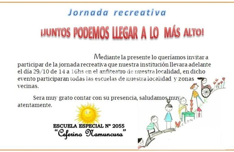 Imagen de Jornada recreativa, organiza la Escuela Especial