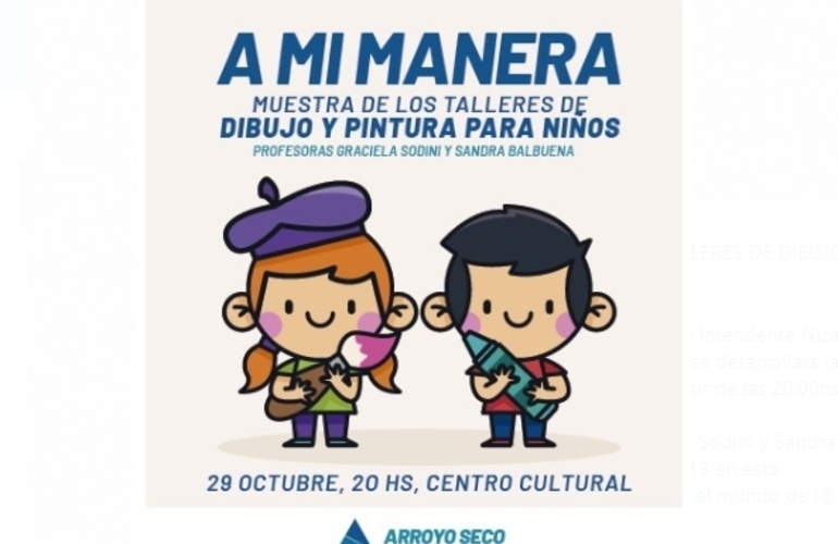 Imagen de A Mi Manera: Hoy se inaugura la muestra del taller de dibujo y pintura para niños