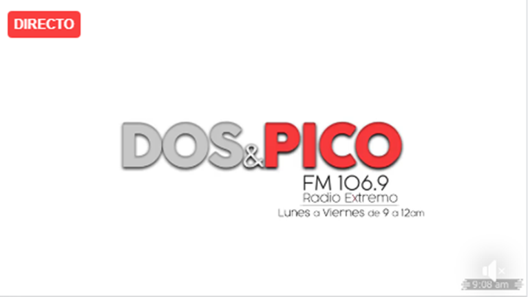 Imagen de Emisi&oacute;n EN VIVO de Dos & Pico, Radio Extremo 106.9