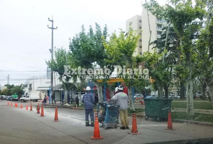 Imagen de Bacheo y barrido en la zona centro