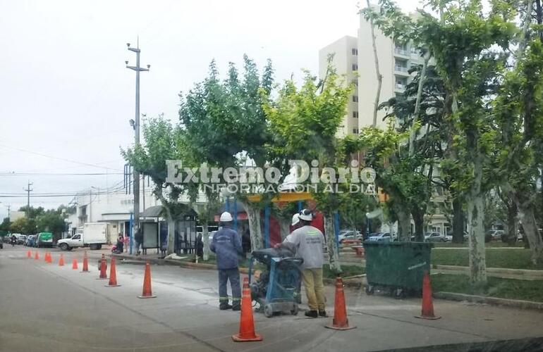 Imagen de Bacheo y barrido en la zona centro