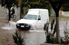 Varias calles fueron afectadas por las lluvias de estas ultimas horas.