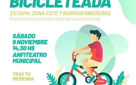 Imagen de El pr&oacute;ximo s&aacute;bado, nueva bicicleteada por la ciudad