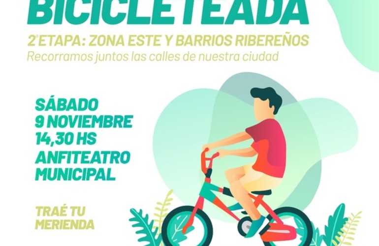 Imagen de El próximo sábado, nueva bicicleteada por la ciudad