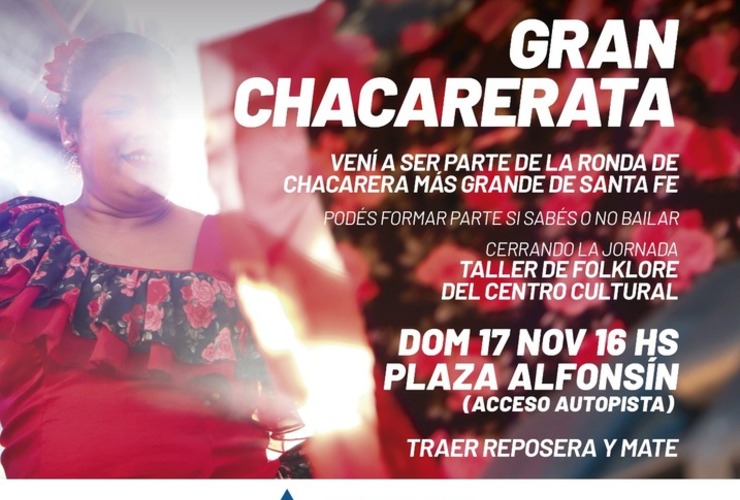 Imagen de Gran chacarerata: ¡Formá parte de la ronda de chacarera más grande de Santa Fe!