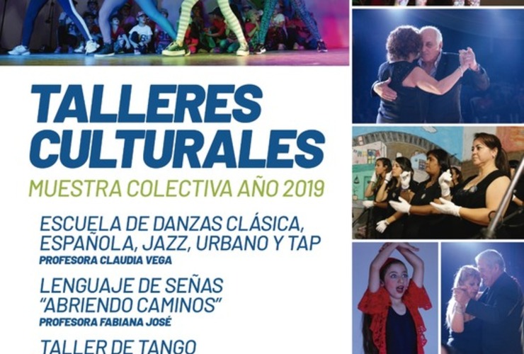 Imagen de Muestra colectiva 2019 de los Talleres Culturales de Danzas, Lenguaje de Señas y Tango