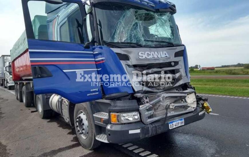 Uno de los camiones involucrados