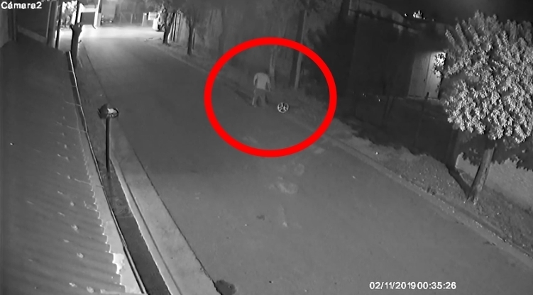 La filmaci&oacute;n corresponde a una c&aacute;mara privada de la cuadra. Foto: captura de pantalla
