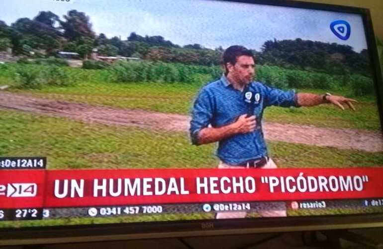 El noticiero de Canal 3 se hizo eco de la noticia.