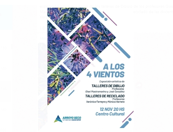 Imagen de A los 4 vientos: Exposici&oacute;n art&iacute;stica de los talleres de dibujo y reciclado