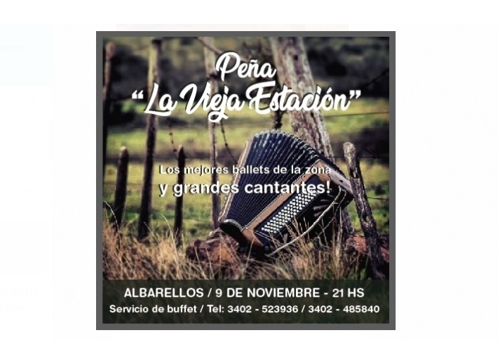 Imagen de Este s&aacute;bado: Pe&ntilde;a &acute;La Vieja Estaci&oacute;n&acute;