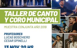 Imagen de Muestra conjunta de los talleres de canto y coro municipal