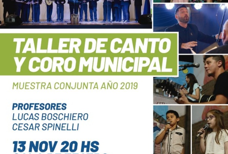 Imagen de Muestra conjunta de los talleres de canto y coro municipal