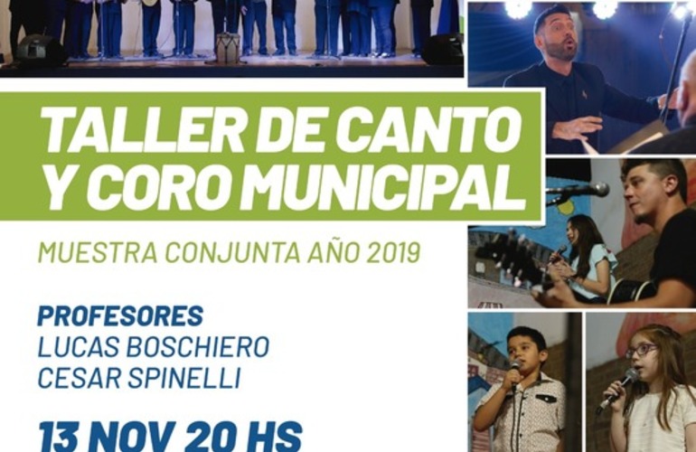 Imagen de Muestra conjunta de los talleres de canto y coro municipal