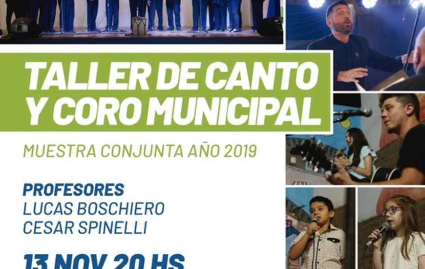 Imagen de Muestra conjunta de los talleres de canto y coro municipal