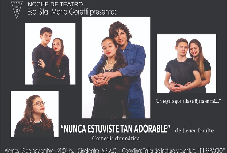 Imagen de El grupo de teatro del Goretti presenta ´Nunca estuviste tan adorable´