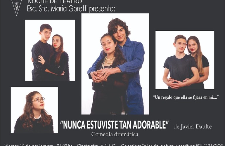 Imagen de El grupo de teatro del Goretti presenta ´Nunca estuviste tan adorable´