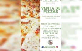 Imagen de Venta de pizzas organizada por Bicheros