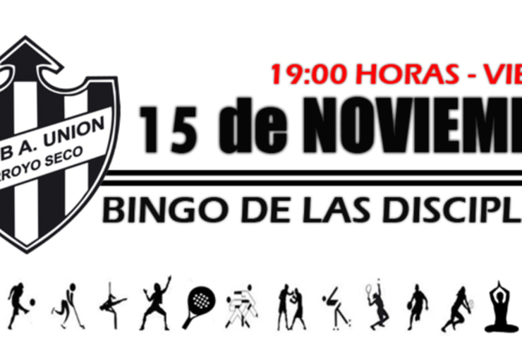 Imagen de Unión prepara su Bingo de Disciplinas