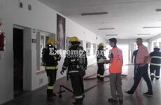 Imagen de Simulacro de incendio en la Escuela Santa Lucía