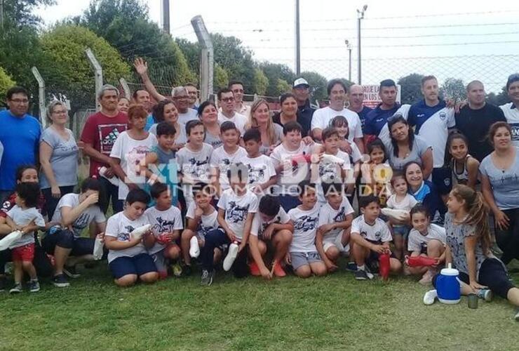 Los lobitos participaron de un encuentro de fútbol.